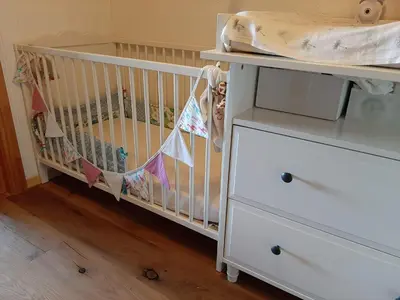 Ein Bett oder Betten in einem Zimmer der Unterkunft The fox's family home - Veysonnaz