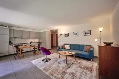 Küche/Küchenzeile in der Unterkunft Apartment Trümmelbach, Comfortabl & Cozy, Private Terrace with best views