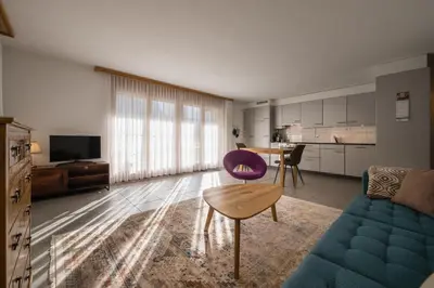 TV/Unterhaltungsangebot in der Unterkunft Apartment Trümmelbach, Comfortabl & Cozy, Private Terrace with best views