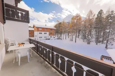 Haus Alfa Studios im Winter