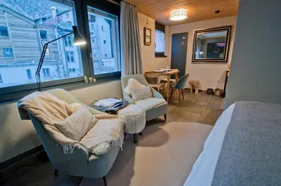 Ein Sitzbereich in der Unterkunft Twin Peak apartment at Nevada prime