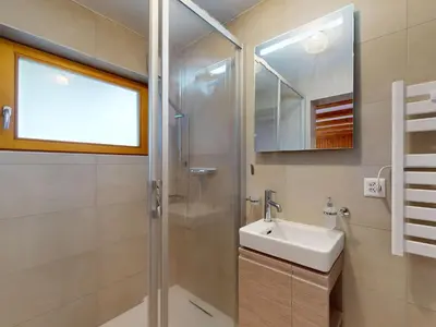 Ein Badezimmer in der Unterkunft Flat with panoramic view, Bèla Yoûva #1