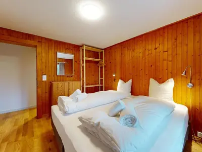 Ein Bett oder Betten in einem Zimmer der Unterkunft Flat with panoramic view, Bèla Yoûva #1