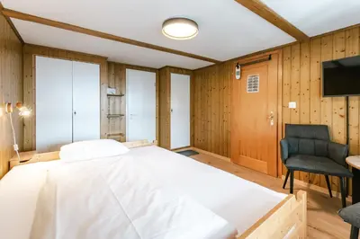 Ein Bett oder Betten in einem Zimmer der Unterkunft Gasthof Bären