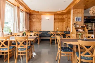 Ein Sitzbereich in der Unterkunft Gasthof Bären