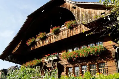 Ein Garten an der Unterkunft Hotel Restaurant Hirschen