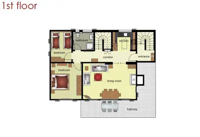 Grundriss der Unterkunft Apartment Zita - GRIWA RENT AG