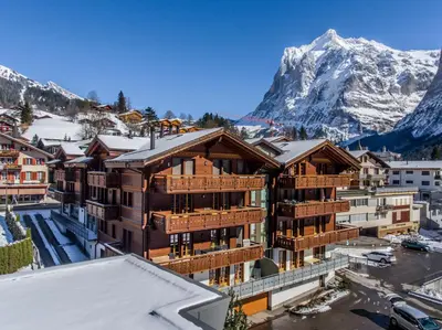 Ein allgemeiner Bergblick oder ein Berglick von der Ferienwohnung aus