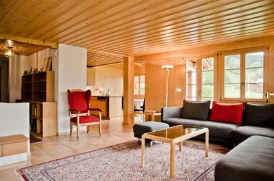 Ein Sitzbereich in der Unterkunft Apartment Schneerose - GRIWA RENT AG