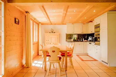 Küche/Küchenzeile in der Unterkunft Apartment Chamonix - GRIWA RENT AG
