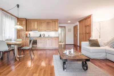 Küche/Küchenzeile in der Unterkunft Apartment St. Louis 2.5 - GriwaRent AG