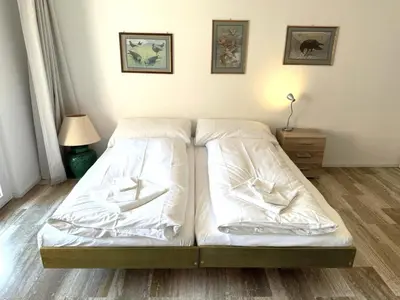 Ein Bett oder Betten in einem Zimmer der Unterkunft Mayenzett 33