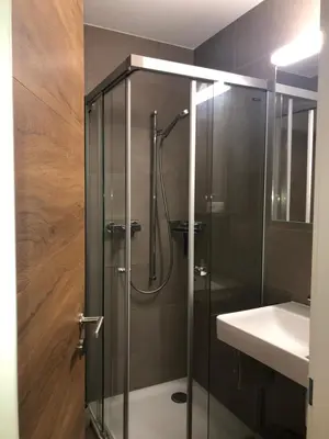 Ein Badezimmer in der Unterkunft Wohnung Haus St. Martin