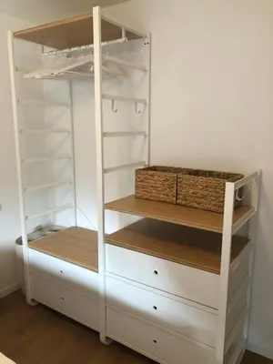 Ein Etagenbett oder Etagenbetten in einem Zimmer der Unterkunft Wohnung Haus St. Martin