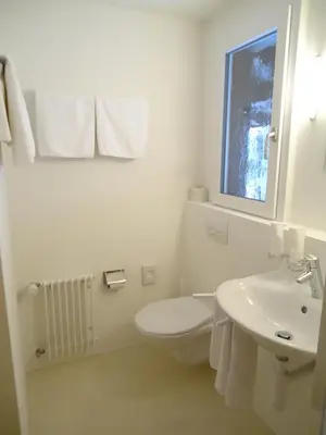 Ein Badezimmer in der Unterkunft Hotel Tschuggen