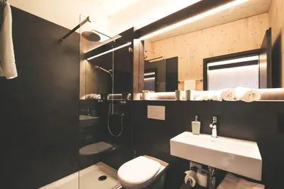 Ein Badezimmer in der Unterkunft Frutigresort