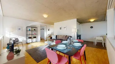 Ein Sitzbereich in der Unterkunft Bright and luminous 1 bedroom flat in downtown