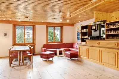 Küche/Küchenzeile in der Unterkunft Hotel & Bildungshaus St. Jodern