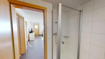 Ein Badezimmer in der Unterkunft Am Bachji
