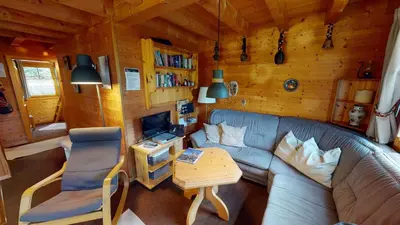 Ein Sitzbereich in der Unterkunft Vieux Valais VA