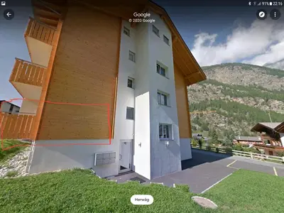 Ein allgemeiner Bergblick oder ein Berglick von der Ferienwohnung aus
