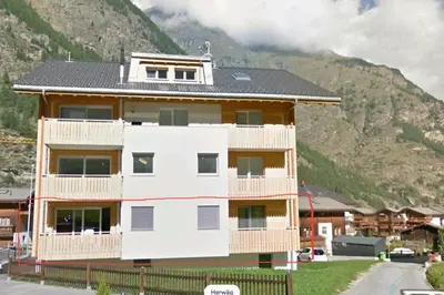 Ein allgemeiner Bergblick oder ein Berglick von der Ferienwohnung aus
