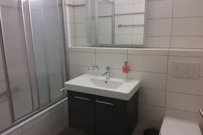 Ein Badezimmer in der Unterkunft Ferienwohnung 