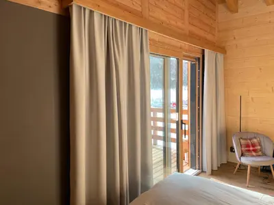 Ein Bett oder Betten in einem Zimmer der Unterkunft Chalet Tannegg