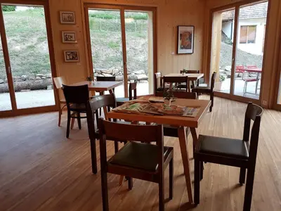 Ein Sitzbereich in der Unterkunft BnB Chez Pia
