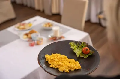Essen im Hotel oder in der Nähe