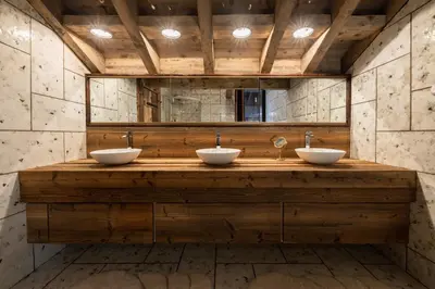 Ein Badezimmer in der Unterkunft Villa Alpenhof