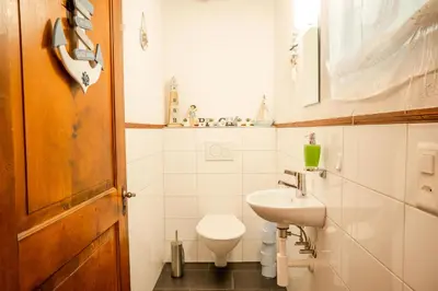 Ein Badezimmer in der Unterkunft Apartments am See