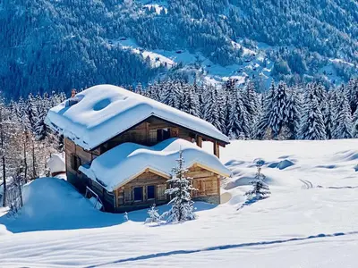 Paradis Perdu SKI IN & QUIET chalet 14 personnes im Winter