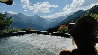Naturlandschaft in der Nähe des Chalets
