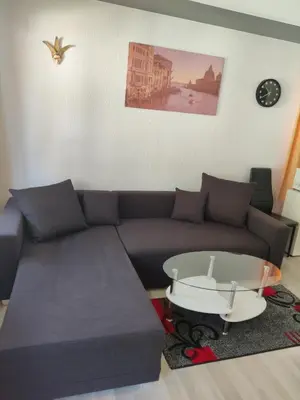 Ein Sitzbereich in der Unterkunft Venice Apartment