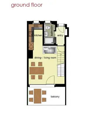 Grundriss der Unterkunft Apartment Nussbaum - GRIWA RENT AG