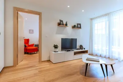 TV/Unterhaltungsangebot in der Unterkunft Meric Apartment