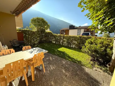 Ein allgemeiner Bergblick oder ein Berglick von der Ferienwohnung aus