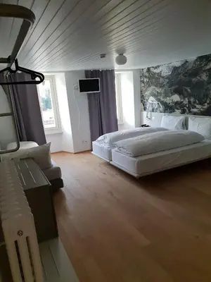 Ein Bett oder Betten in einem Zimmer der Unterkunft Hotel & Restaurant Forni