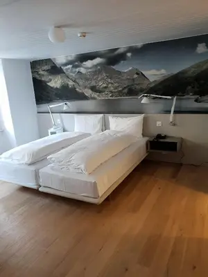 Ein Bett oder Betten in einem Zimmer der Unterkunft Hotel & Restaurant Forni