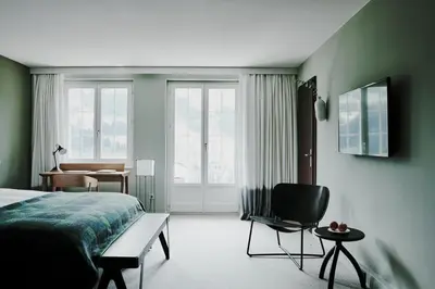 Ein Bett oder Betten in einem Zimmer der Unterkunft The Cambrian
