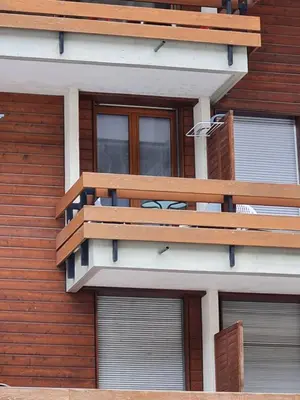 Ein Balkon oder eine Terrasse in der Unterkunft Anzère