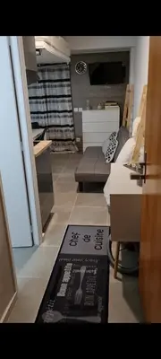 Ein Sitzbereich in der Unterkunft Anzère