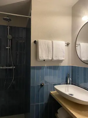 Ein Badezimmer in der Unterkunft Chalet Bergheimat Zermatt
