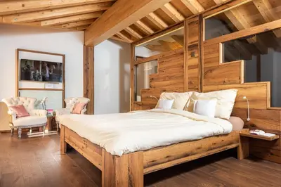 Ein Bett oder Betten in einem Zimmer der Unterkunft Hotel Slalom