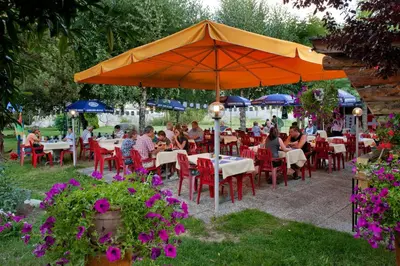 Ein Garten an der Unterkunft Hotel Park