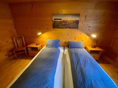 Ein Bett oder Betten in einem Zimmer der Unterkunft Apartment Chalet Jungtalblick Chilcheri by Interhome