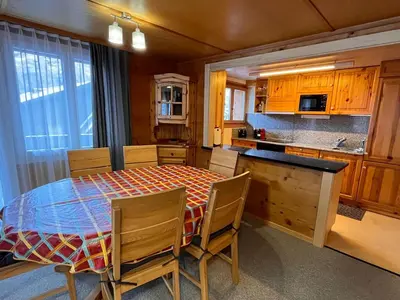 Küche/Küchenzeile in der Unterkunft Apartment Chalet Jungtalblick Chilcheri by Interhome