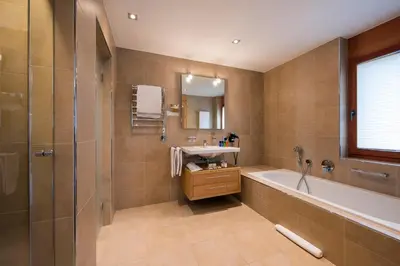 Ein Badezimmer in der Unterkunft Chalet Shalimar