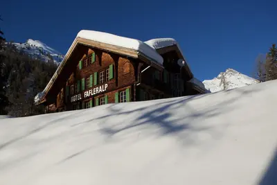 Hotel Fafleralp im Winter